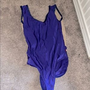 Yumiko Ballet Leo- Gina-royal and dark blue trim